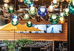 All season patio with retractable roof at Cactus Club Cafe Richmond Centre