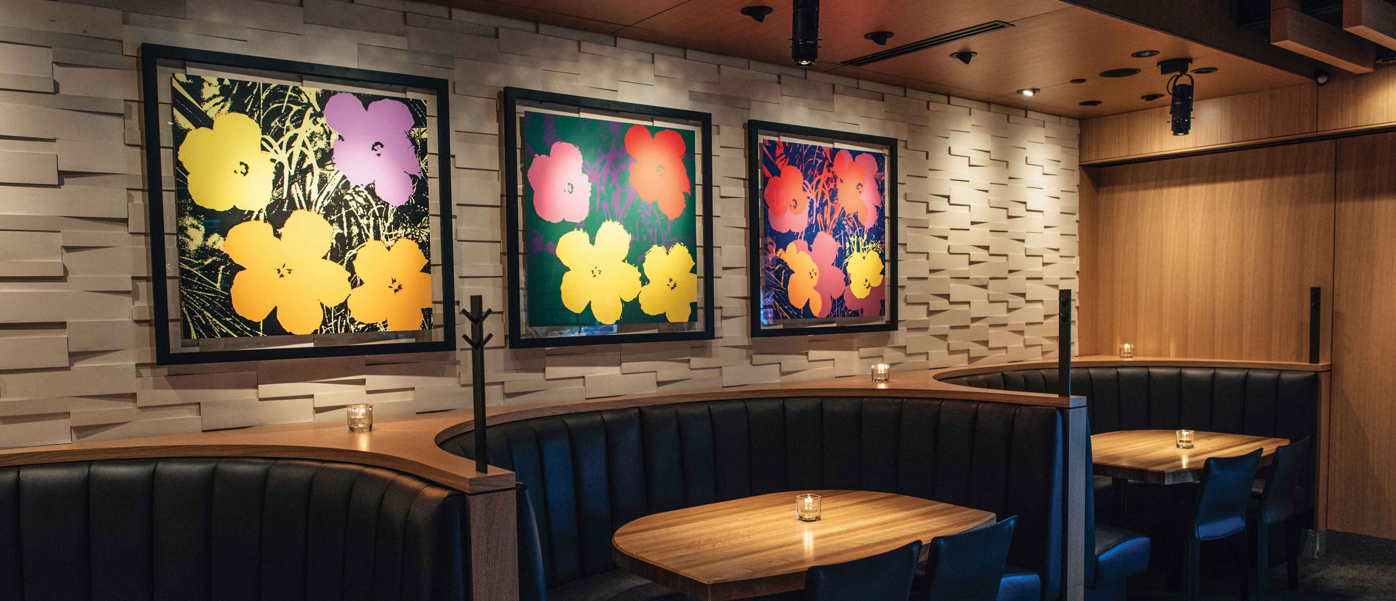 Cactus Club Cafe Art | Andy Warhol Flowers