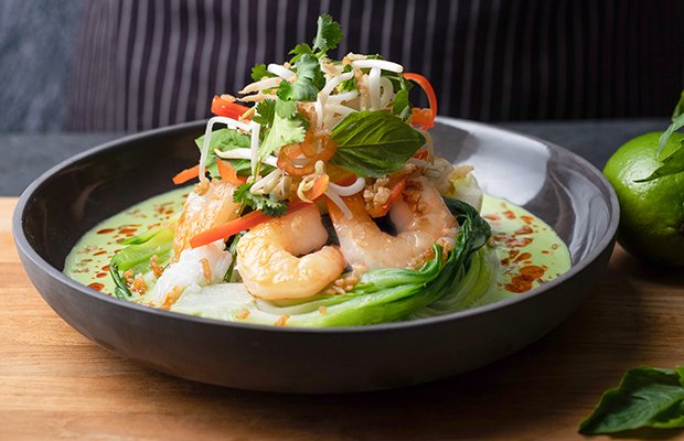 Thai Green Curry with Prawns | Cactus Club Cafe