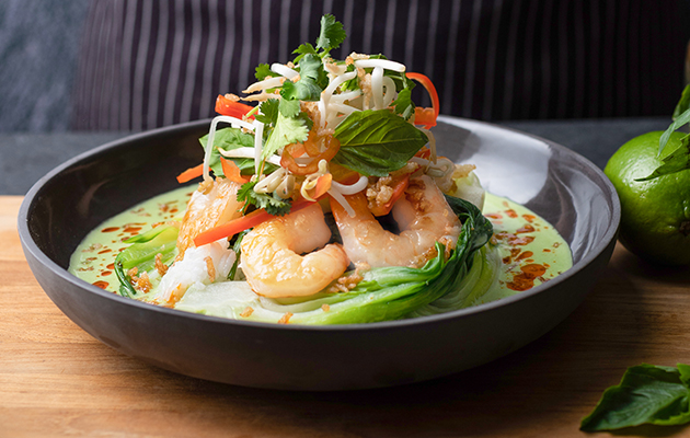 Thai Green Curry with Prawns | Cactus Club Cafe