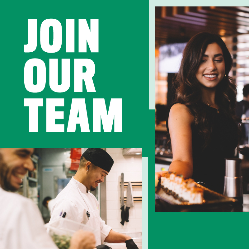 Join Our Team, we are hiring | Cactus Club Cafe
