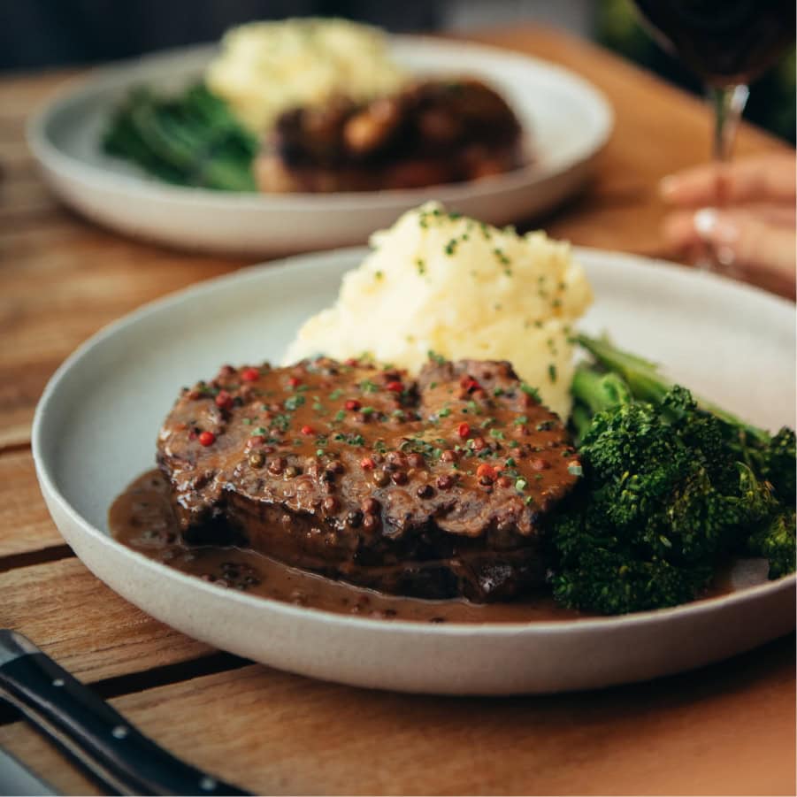 Peppercorn Ribeye Steak