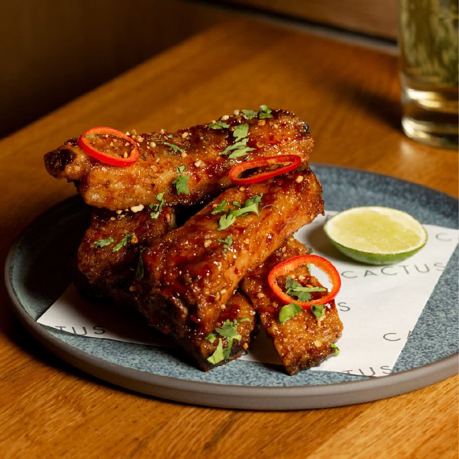 Sticky Garlic Ribs