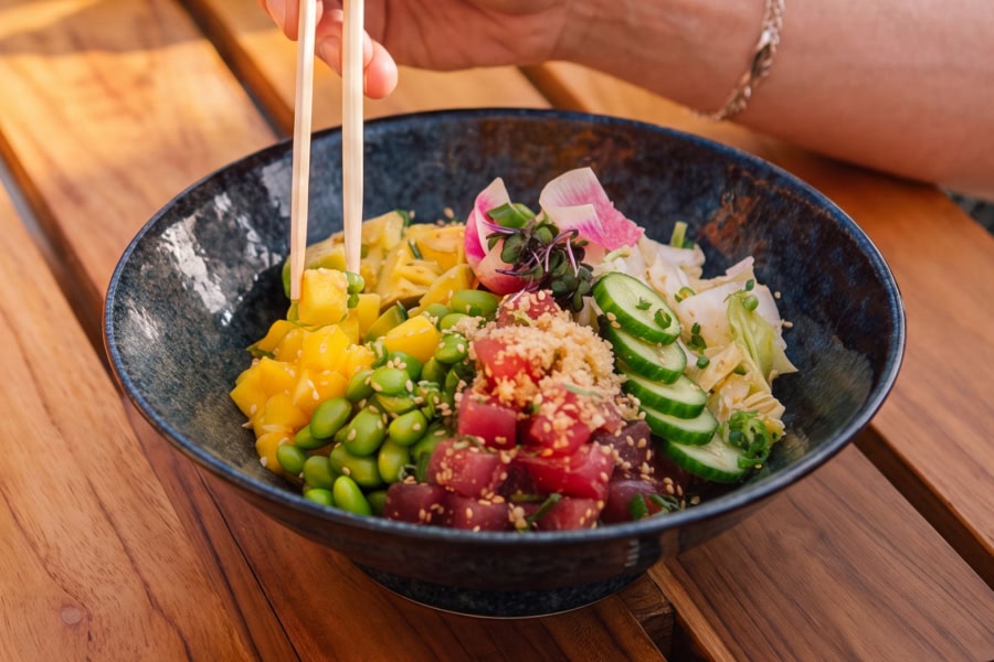 Tuna poke bowl
